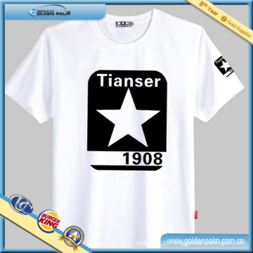 Unisex algodão impressão T-shirt com preço por atacado